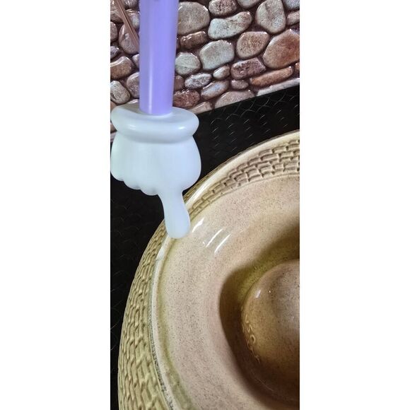 Vintage Whittier Pottery Sombrero Chip and Dip Hat Ceramic Mexican WPO 86 USA - Picture 8 of 10